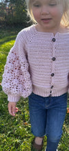 Load image into Gallery viewer, Floral puff sleeve cardigan
