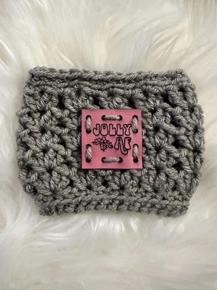Coffee cozy front patch