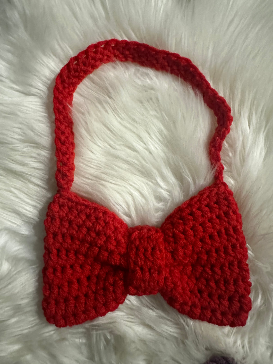 RTS red bow purse
